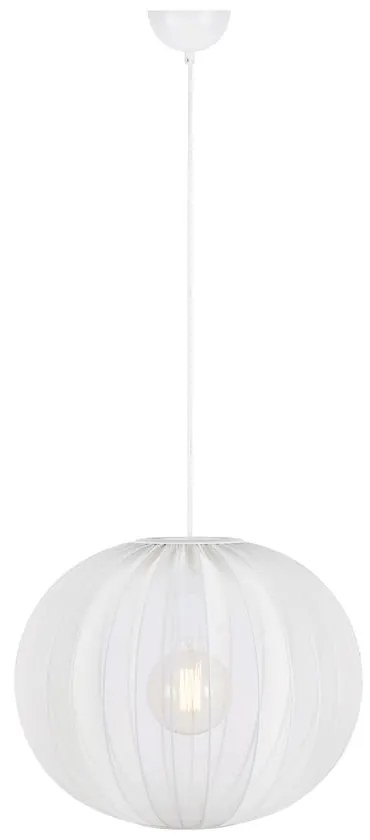 Lustră albă cu abajur textil ø 50 cm Florence – Markslöjd