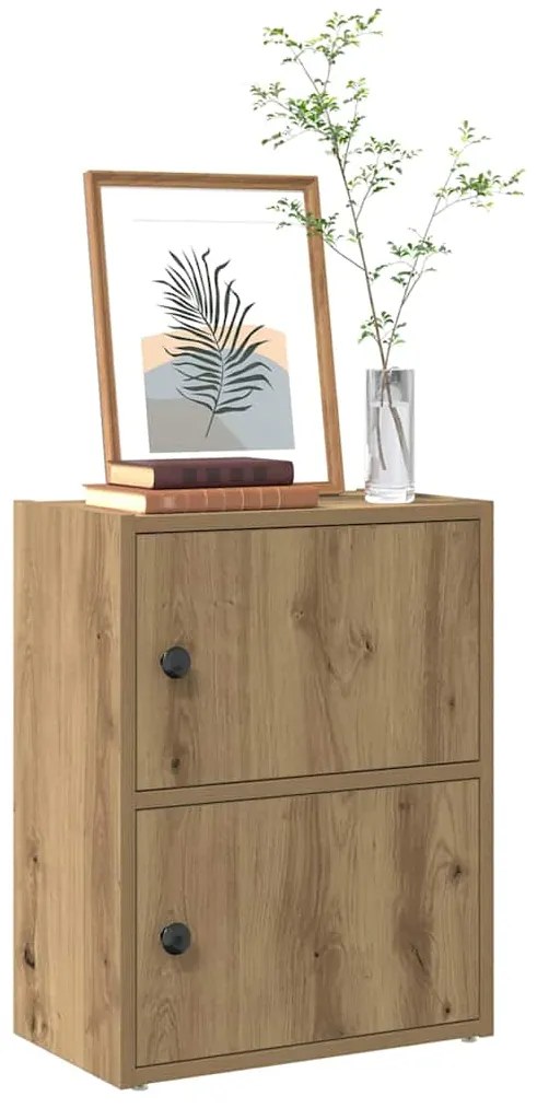 vidaXL Bibliotecă, stejar artizanal, 40x24x52 cm, lemn prelucrat