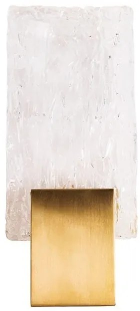 Aplica de perete LED design modern Vetro Brushed Gold