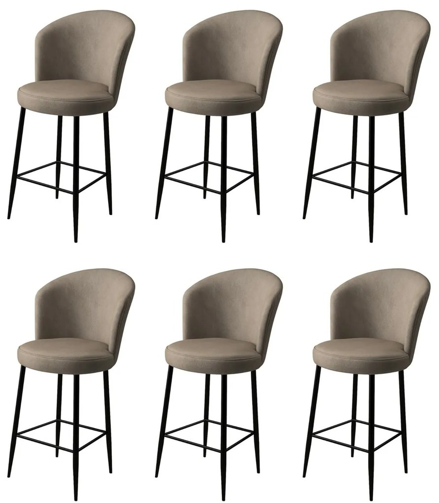 Set de scaune de bar Fora Cappuccino, 6 buc., 6 buc.