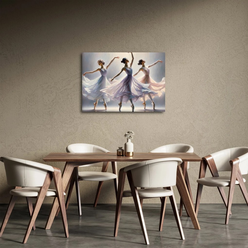 Tablou - Trei balerine (70x50 cm)