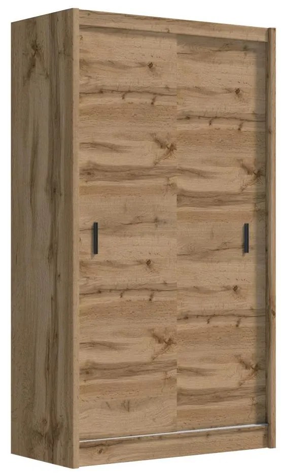 Dulap cu uși glisante SAPHIRA 150x215 cm, stejar Wotan