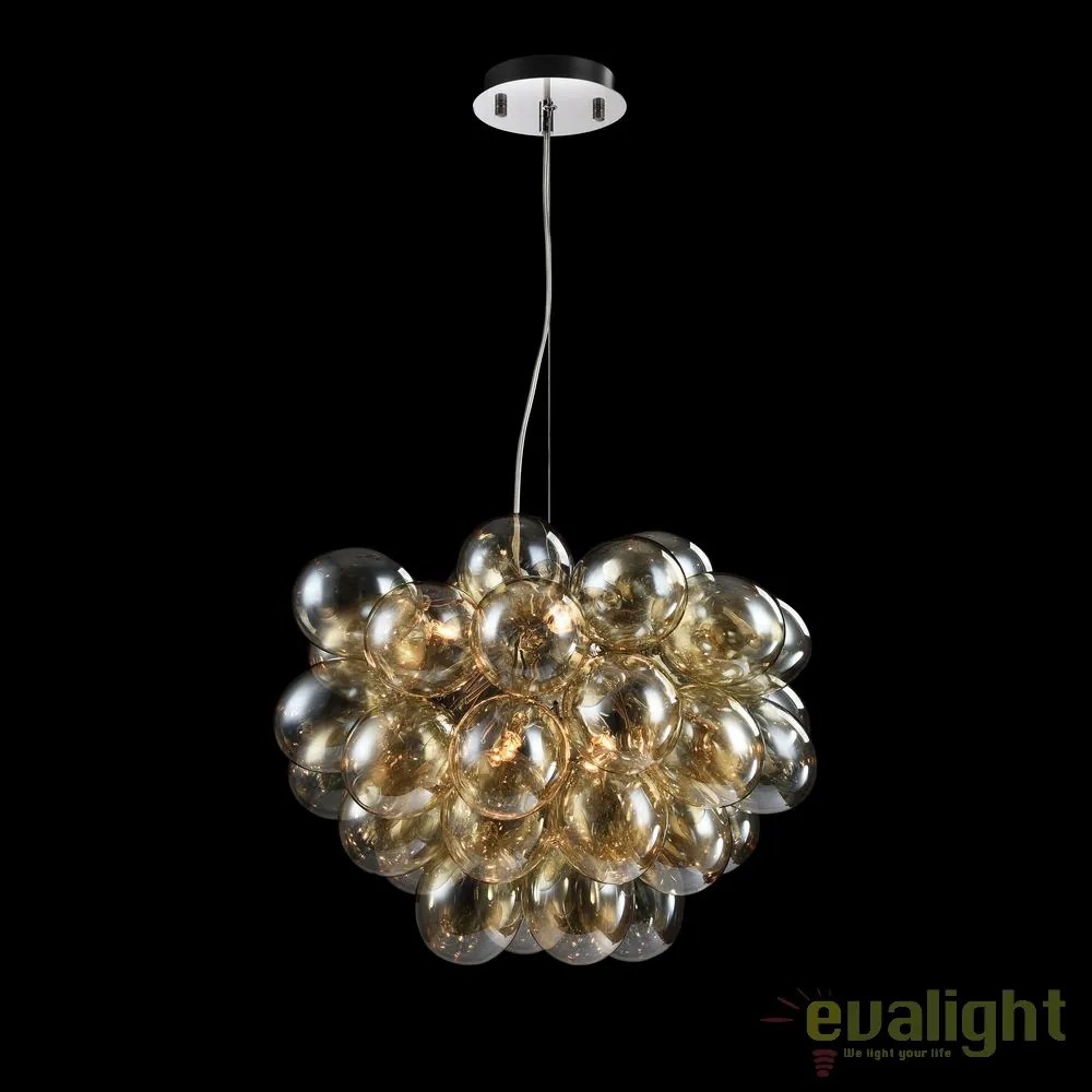 Lustra design deosebit diam. 60cm Balbo chihlimbar MYMOD112-08-G