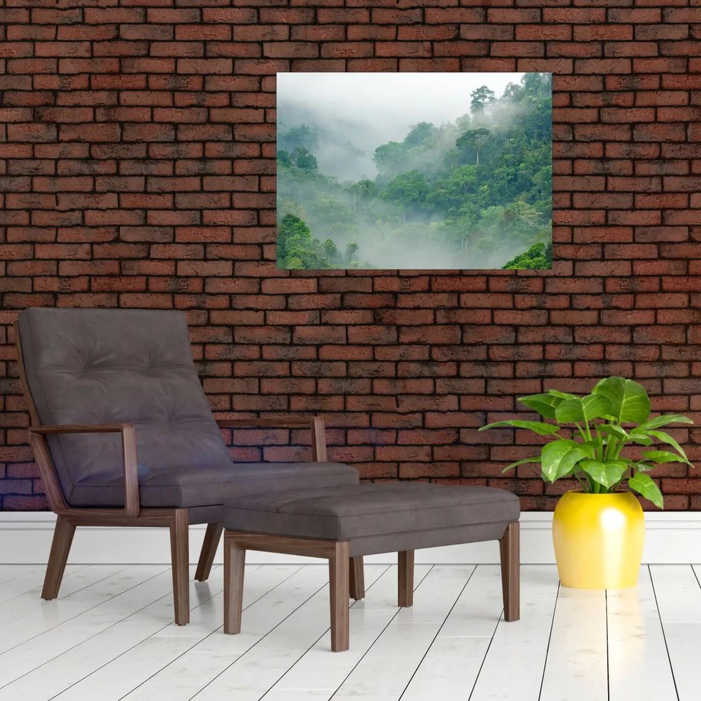 Tablou pe sticlă - Ceața de dimineață (70x50 cm)
