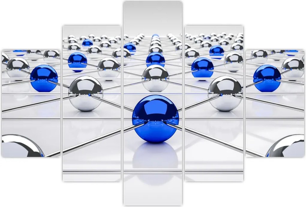 Tablou cu caii legați (150x105 cm)