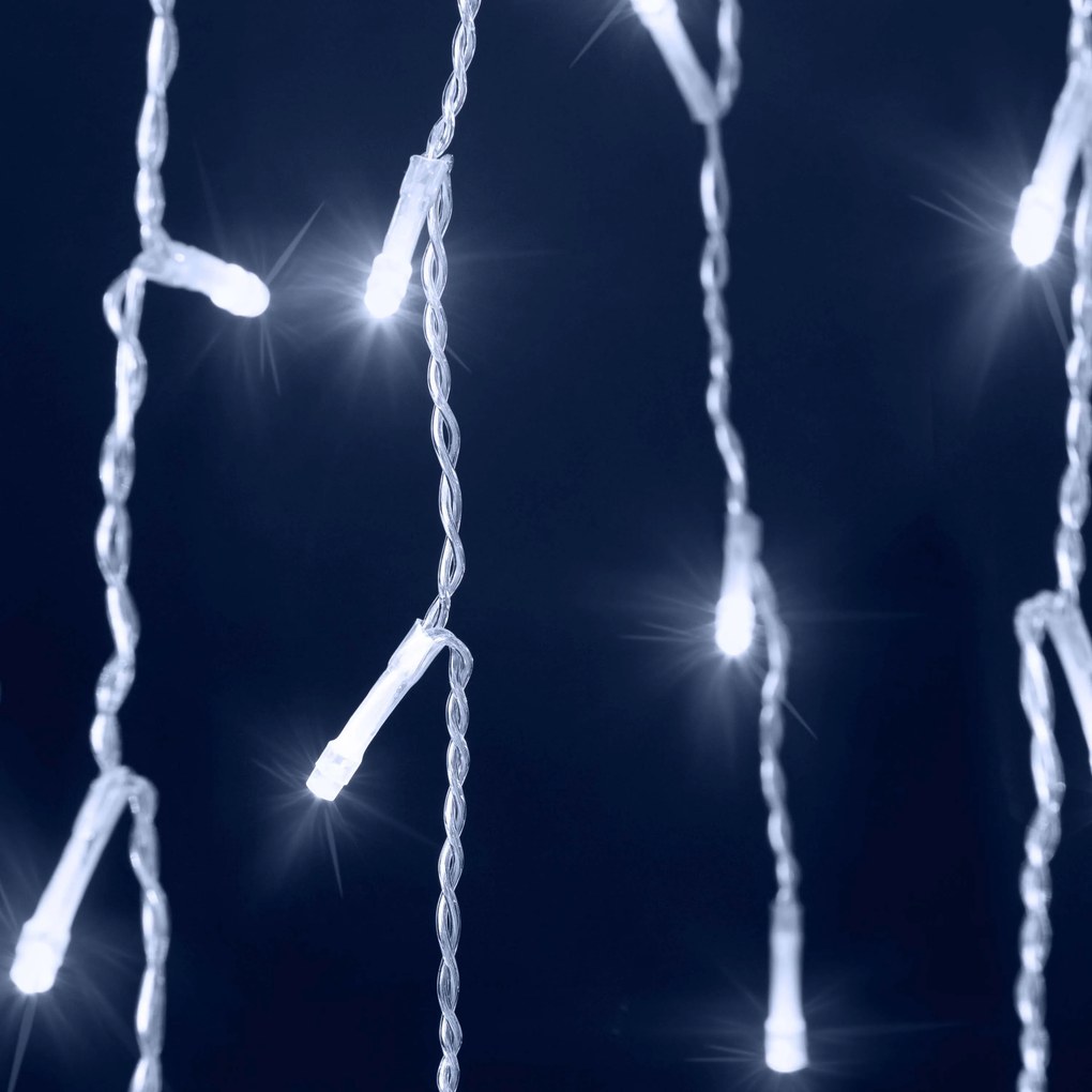 Șir luminos de Crăciun CECIL, 10m, alb rece Monzana