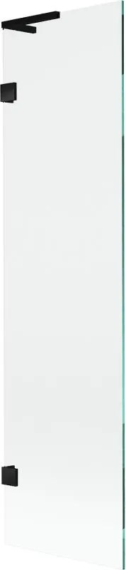 Mexen Lunar L paravan cadă 1-canată 50 x 150 cm, transparent, negru - 897L-050-000-70-00