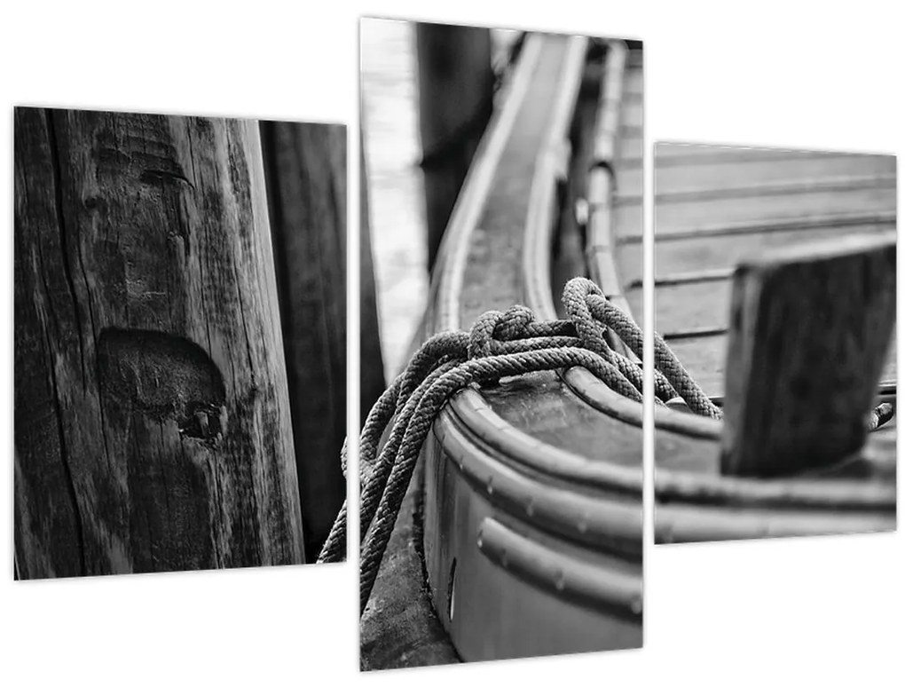Tablou - O barcă legată (90x60 cm)