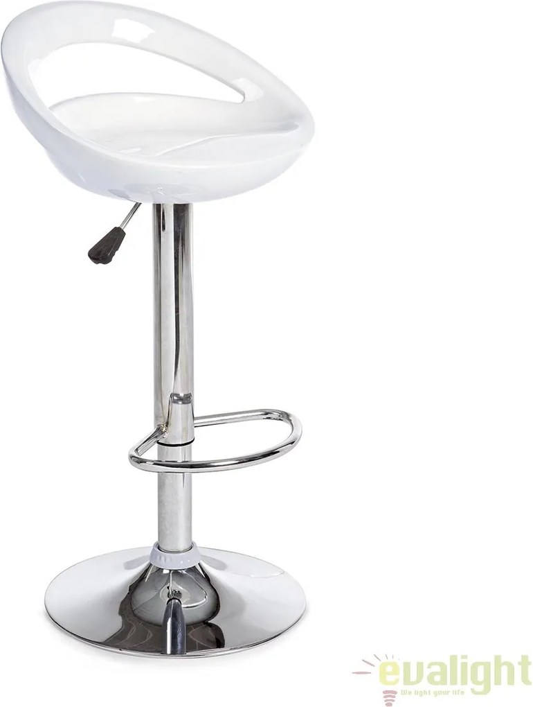 Set de 2 scaune de bar design modern alb ASTER 0731328 BZ