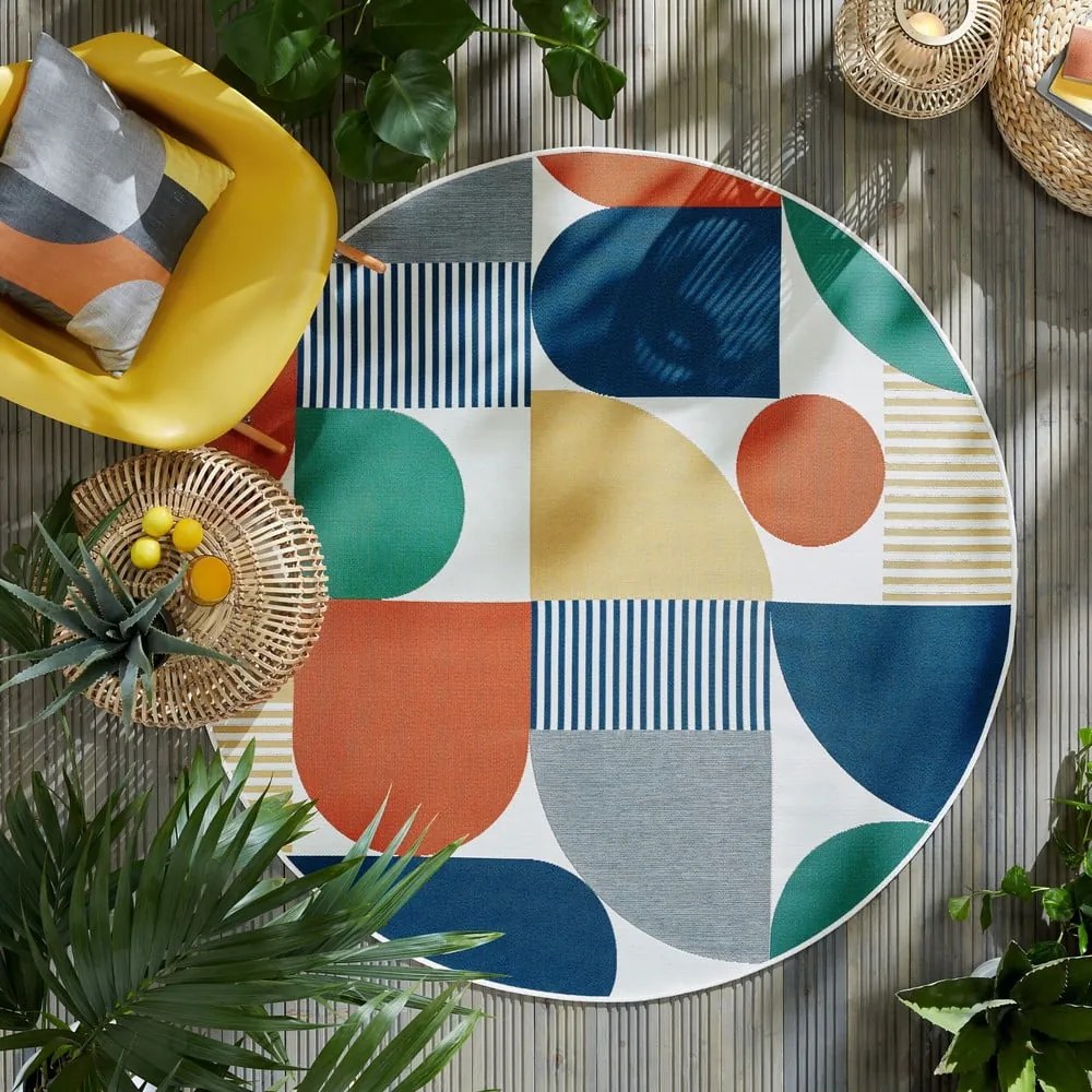Covor de exterior rotund ø 160 cm Geo – Flair Rugs