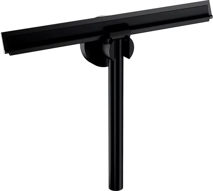 Racleta pentru sticla cu suport Omnires Uni finisaj negru mat 25 cm