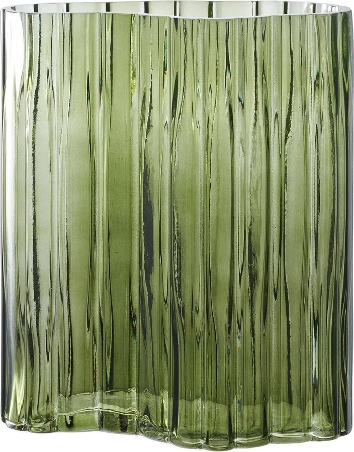 Vază verde din sticlă (înălțime 26,5 cm) – House Nordic