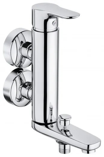 KLUDI Baterie verticala cada/dus objekta crom,l=185mm, h=255mm,cartus limit apa fierb