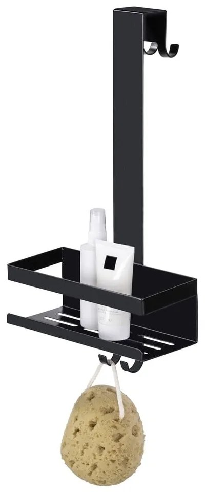 Raft pentru baie negru de agățat din oțel inoxidabil Bribano – Wenko