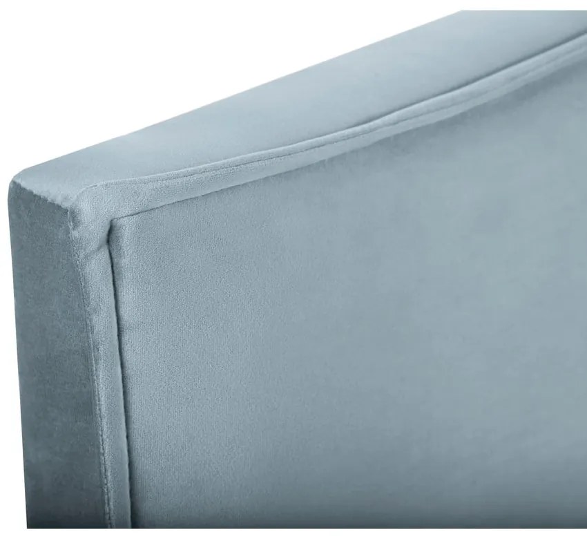 Tăblie de pat albastru-deschis 140x120 cm Natalia – Milo Casa