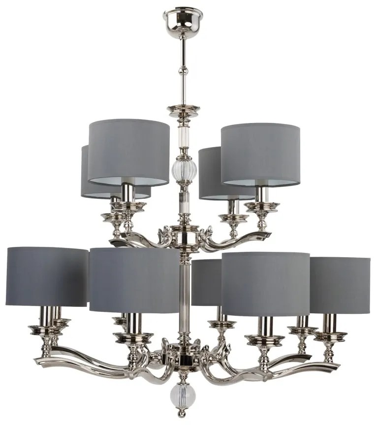 Candelabru 12 brate design modern realizat manual Tivoli