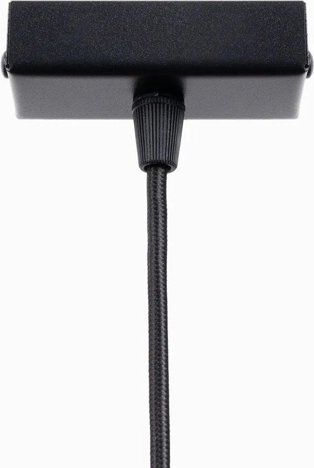 Lustră neagră LED din metal Nebula – Sollux