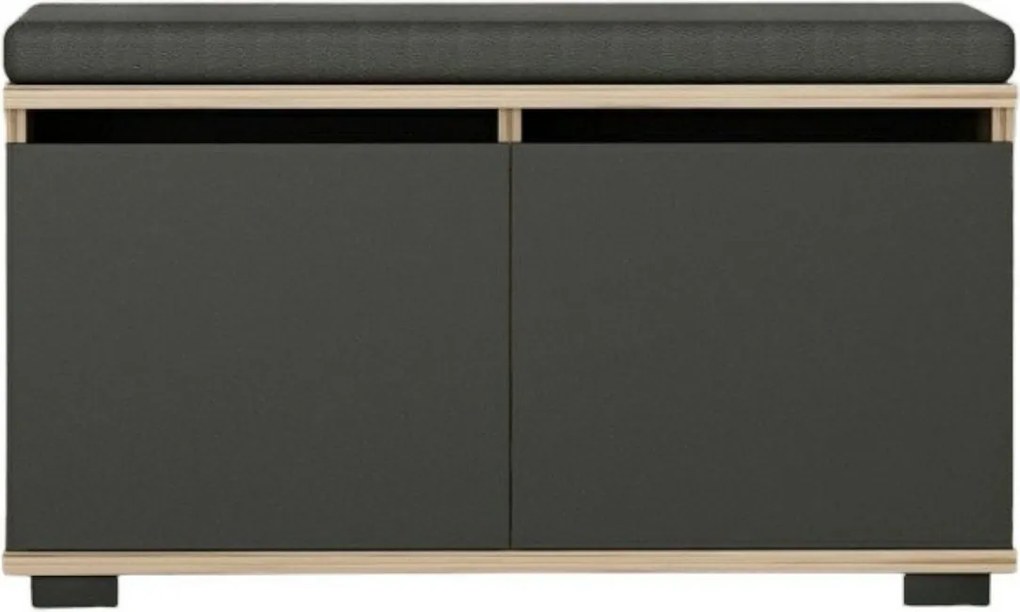 Dulap pentru pantofi Drago Walnut and Black