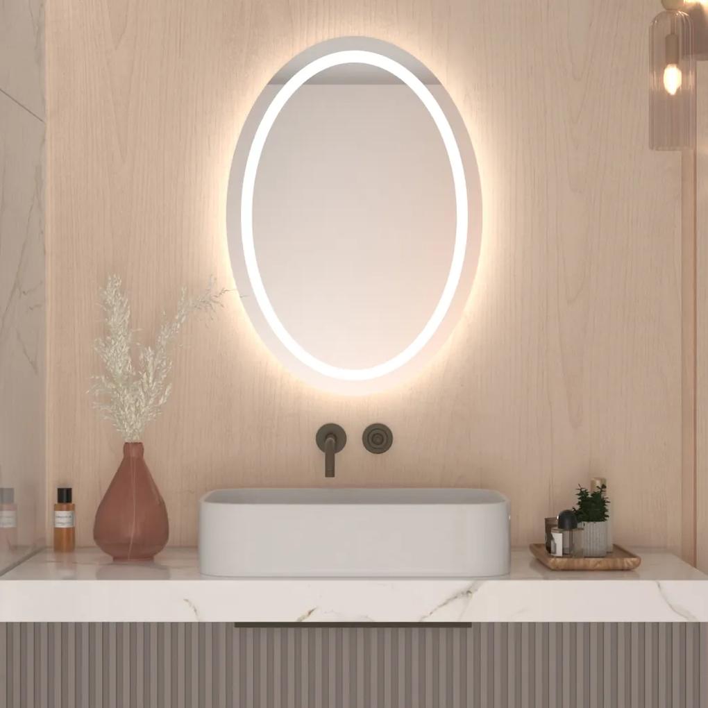 Oglindă ovală cu iluminare A13 50x70