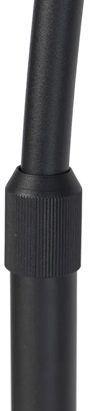 Lampa arcadă modernă neagră cu bază din marmură - XXL