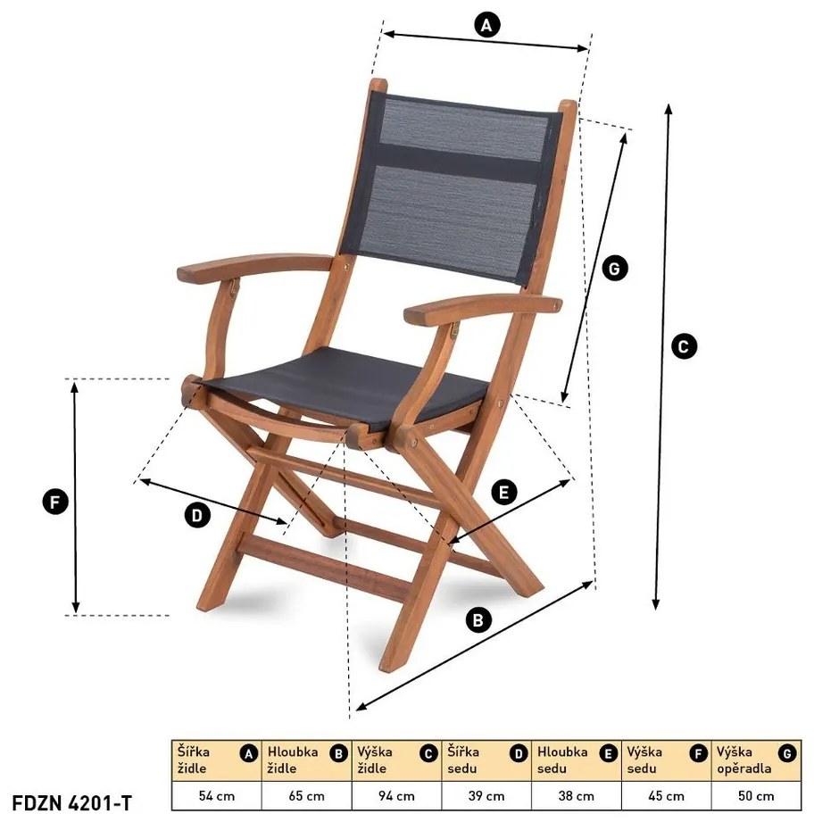 Fieldmann FDZN 4201-T scaun pliant, 1 buc.