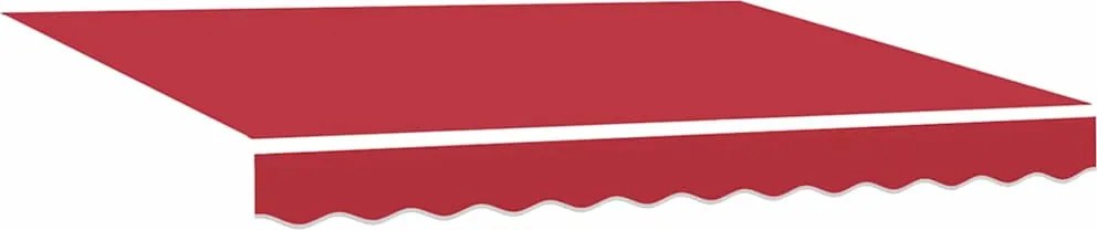 vidaXL Material de înlocuire pentru copertină Roșu 3,5 x 2 m Poliester