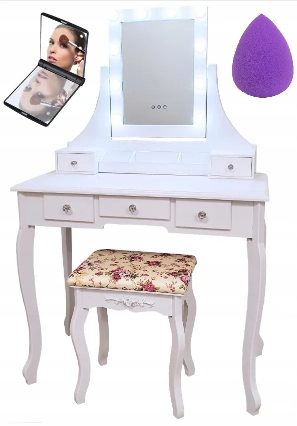 JAKS MASĂ DE TOALETĂ CU LED TL07 ROSE