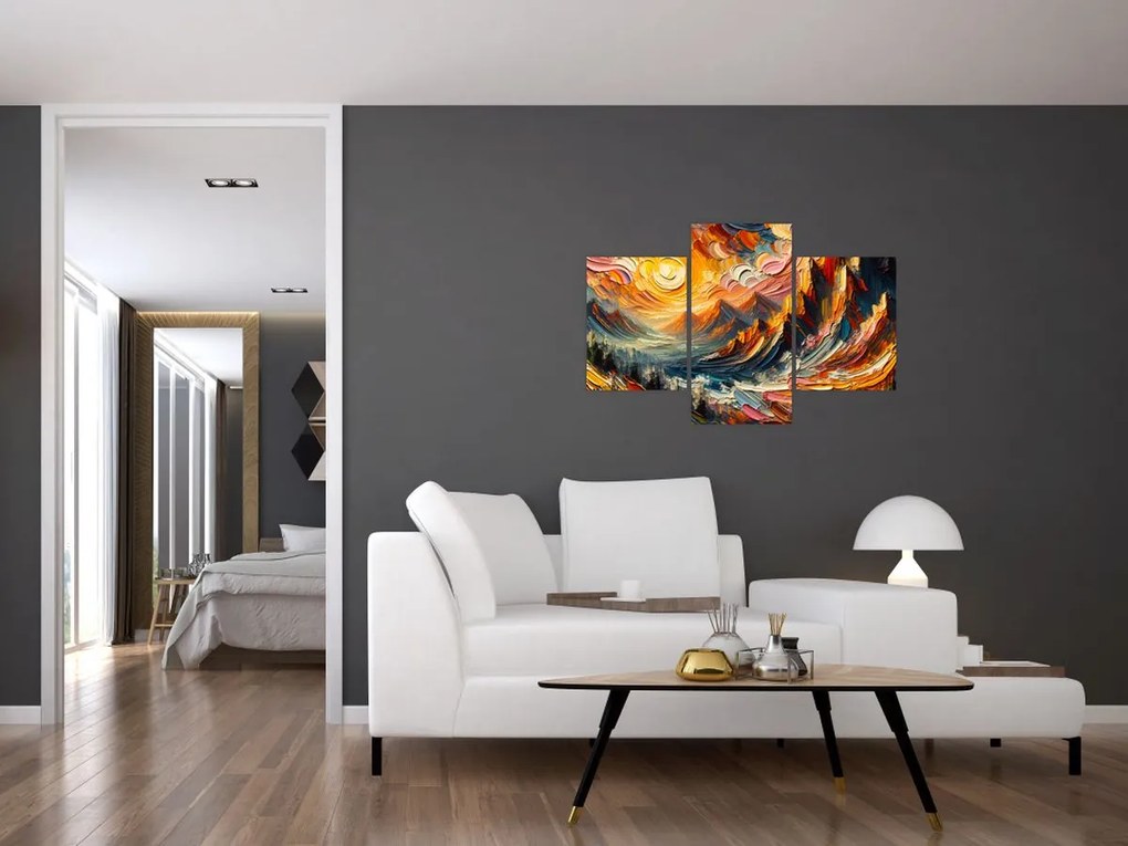 Tablou - Munte acoperit de soare (90x60 cm)