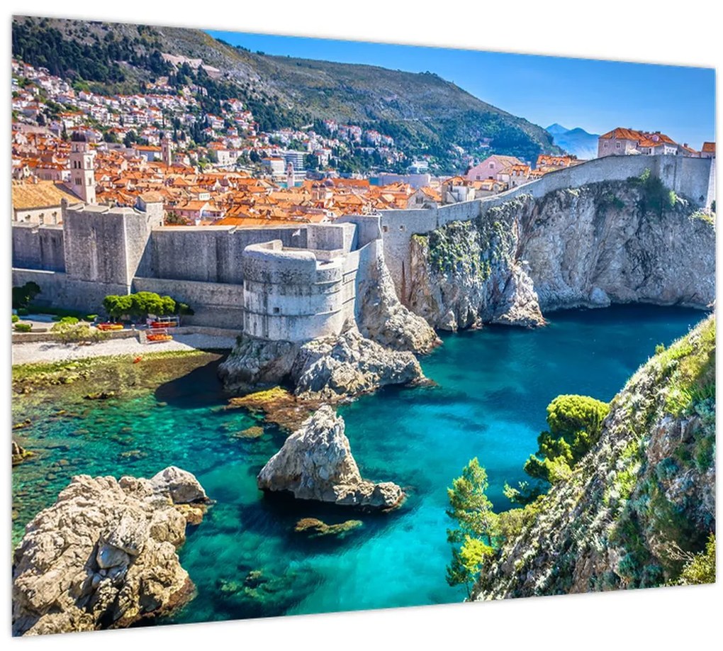 Tablou pe sticlă - Dubrovnik (70x50 cm)