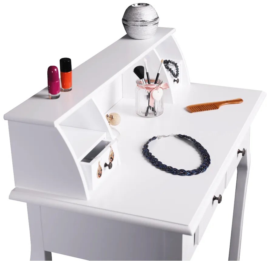 Măsuță decorativă cu scaun RODES NEW, albă