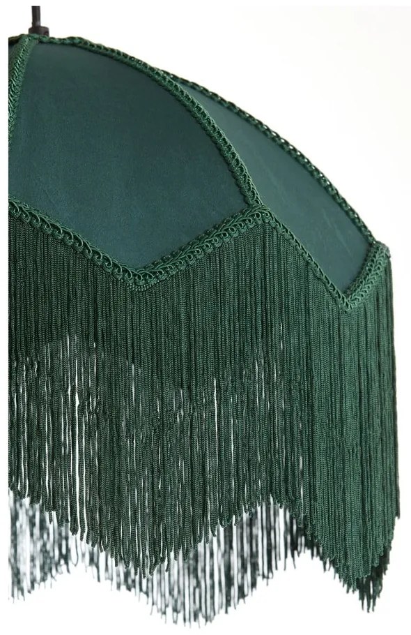 Lustră în culoarea petrol cu abajur textil ø 40 cm Malacia – Light &amp; Living