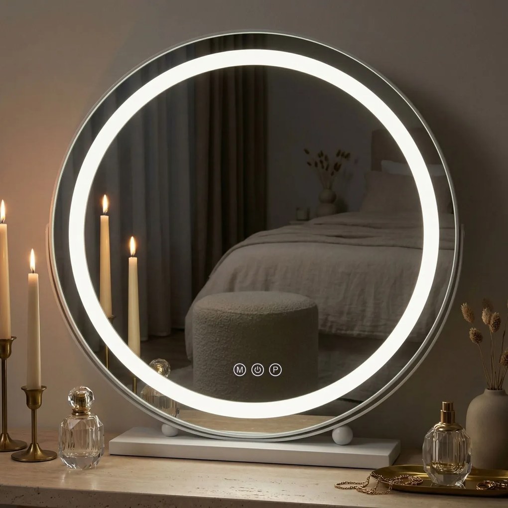 Oglindă LED MAKE-UP White 50 cm