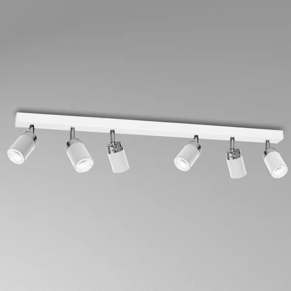 Spot RENO 6xGU10/60W/230V alb/crom