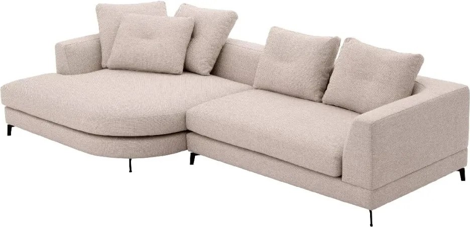 Canapea eleganta design LUX Moderno S left, Aveiro sand