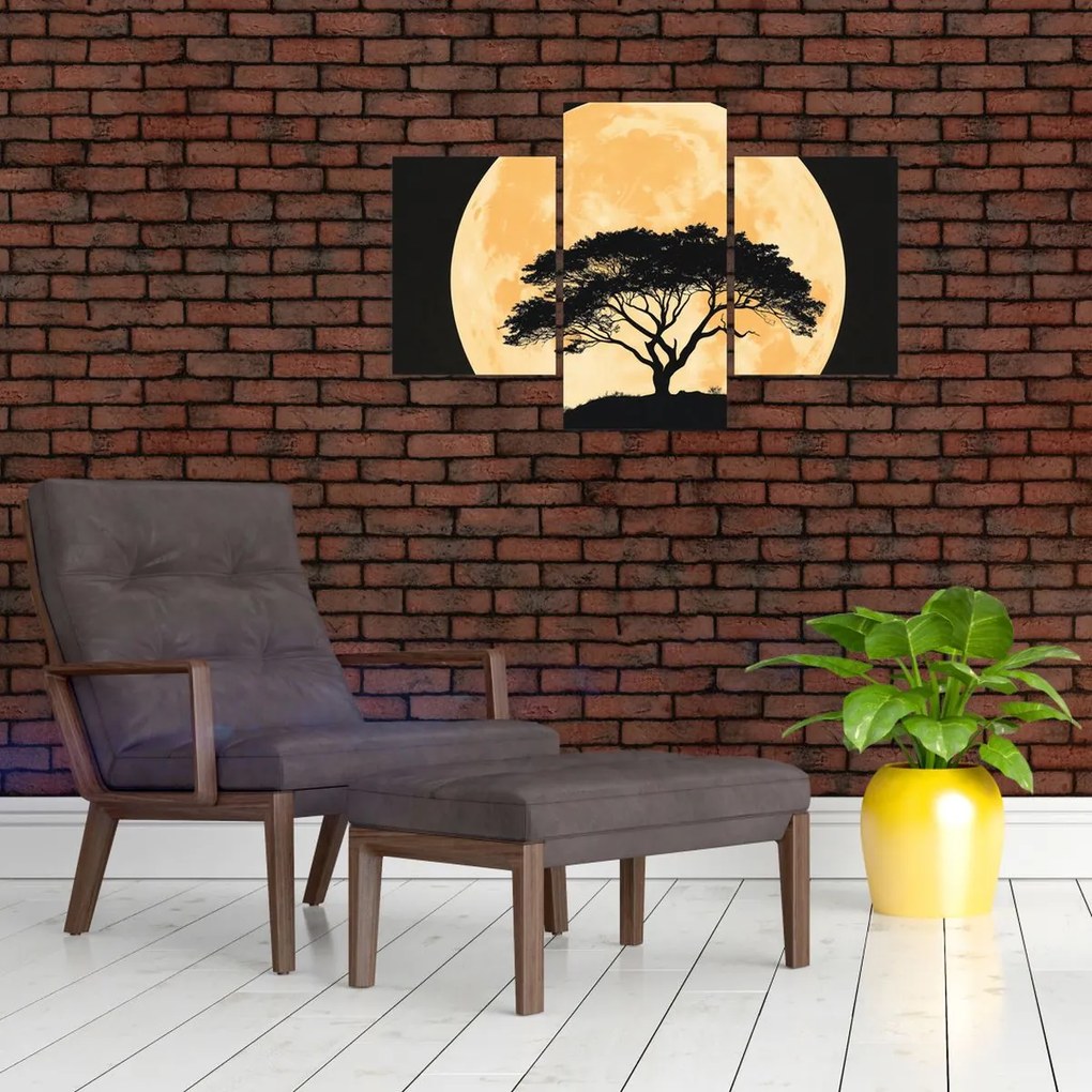 Tablou – Arbore în lună plină aurie II. (90x60 cm)