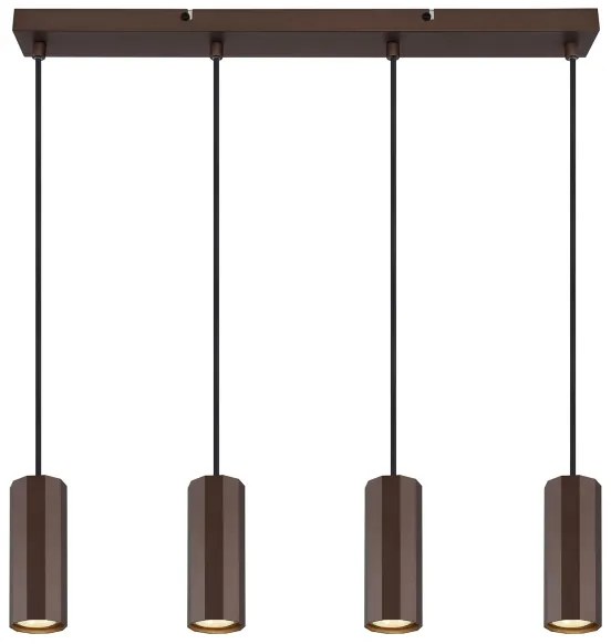 Lustră pe cablu Globo 57919-4H JAMES 4xGU10/25W/230V