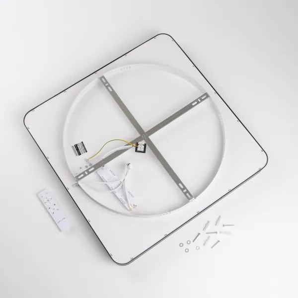 Brilagi - Plafonieră LED dimabilă FALCON II LED/125W/230V 60x60 cm neagră +telecomandă