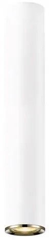 Spot aplicat design minimalist LOYA H-35cm, alb mat/ french gold