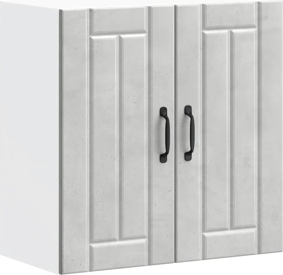 vidaXL Dulap de bucătărie „Lucca” Lemn prelucrat gri beton