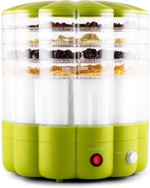 Klarstein YoFruit uscător de fructe 5 etaje cu filtru de iaurt verde