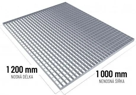 Grătar de podea din oțel 120 x 100 x 3 cm, argintiu