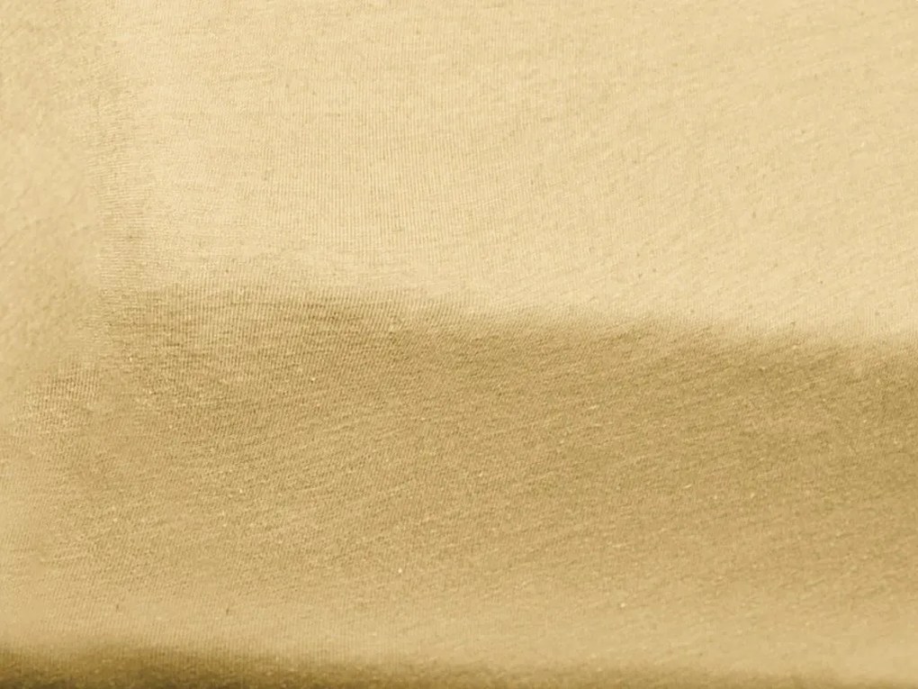 Cearsaf Jersey pentru patut copii cu elastic galben 60x120 cm
