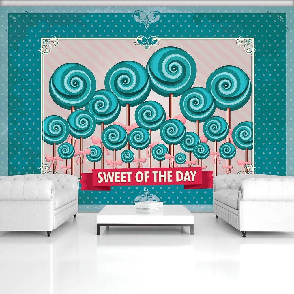 Fototapet - Sweet Pin Up Lollies (254x184 cm)