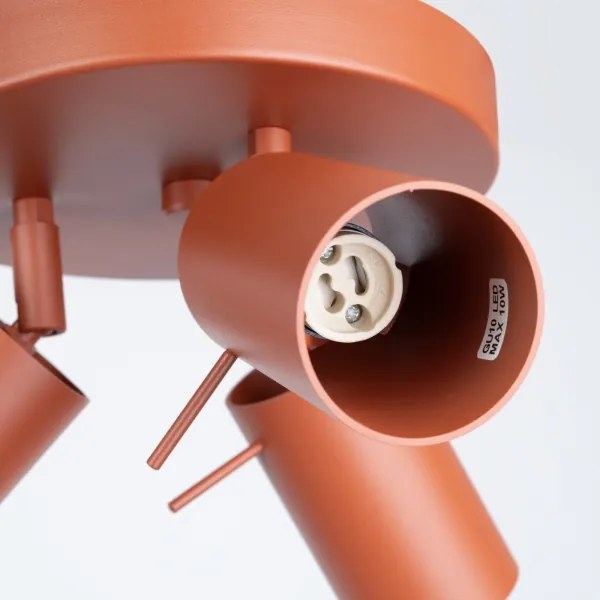 Spot Sollux SL.1509 RING 3xGU10/10W/230V roșu