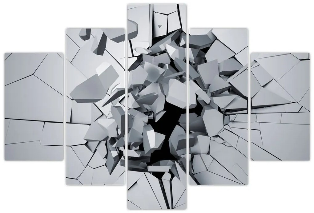 Tablou abstracție 3D (150x105 cm)