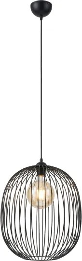 Lampă suspendată pe cablu DESTELLO 1xE27/15W/230V Ø 33 cm negru