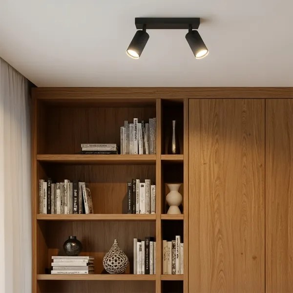 Brilagi - Spot LED RGBW dimerizabil SELE MODERN, 2x GU10, 6W, 230V, negru