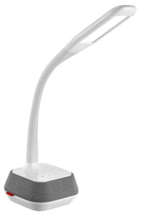 LED Lampă de masă cu difuzor bluetooth și USB LED/18W/230V