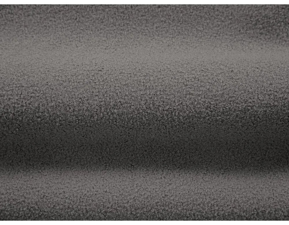 Fotoliu gri cu tapițerie din stofă bouclé Chuck – Micadoni Home