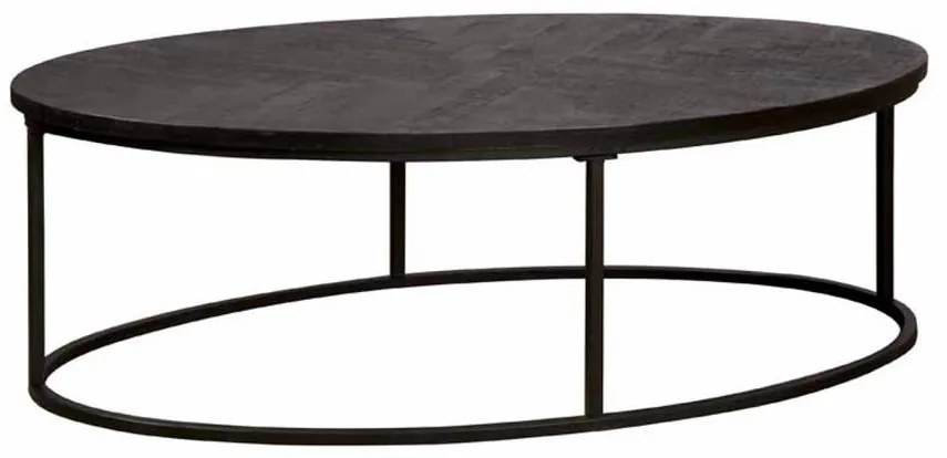 Masuta de cafea Viola din lemn de mango neagra 135 cm